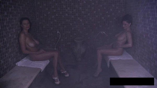  Sensual Jane And Roberta -  Sudden Lesbian Sex In Sauna