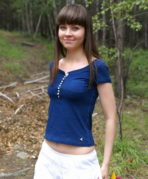  Claudia -  Russian Teen Sex In The Forest